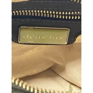 DEUX LUX Suede Woven Tote Bag Dark Brown Shoulder Handbag